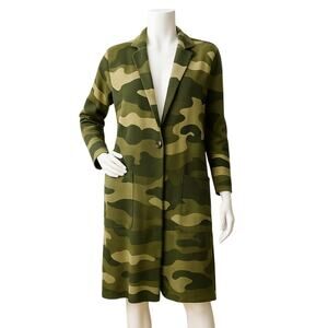 Maeve Anthropologie Collared Camo Cardigan | Size Small